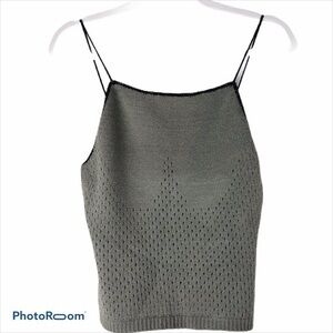 BETTE PAIGE Knitted Cropped Tank Top. EUC.
